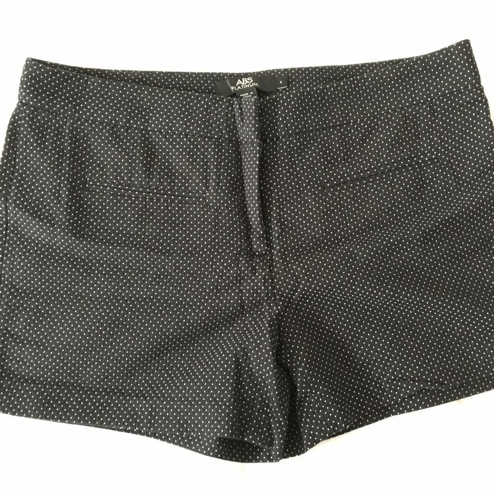 ABS Platinum polka dot shorts NWOT